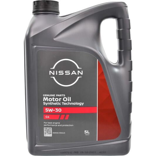 Моторное масло Nissan Motor Oil C4 5W-30 5 л