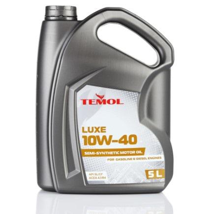 Моторное масло полусинтетическое TEMOL Luxe API SL CF АСЕА A3/B3-16 10W-40 5 л (99900105)