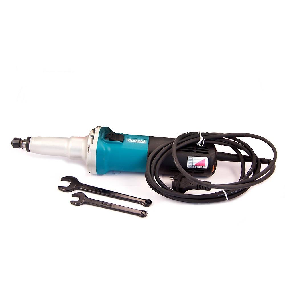 Прямая шлифмашина Makita GD0800C (750Вт, 25мм) с постепенным набором скоростей (4532)