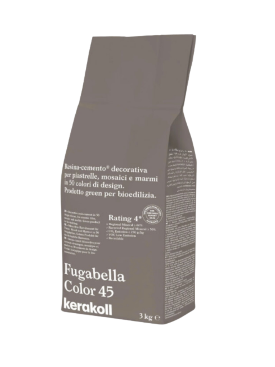 Фуга для швів Kerakoll Fugabella Color-45 3 кг Коричневий (KFG45)