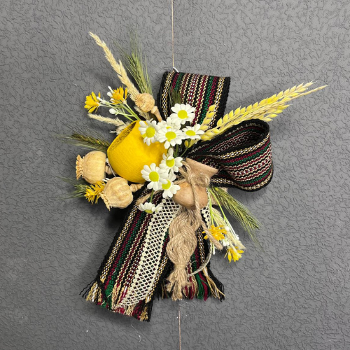 Декор для пасхального кошика з маком колосками та ромашками (2916825156)