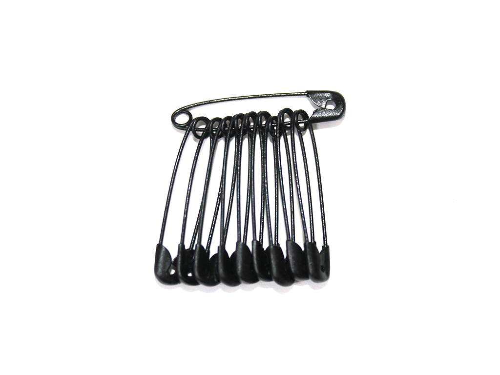Булавки маленькие 20 мм 10 шт. Черный
