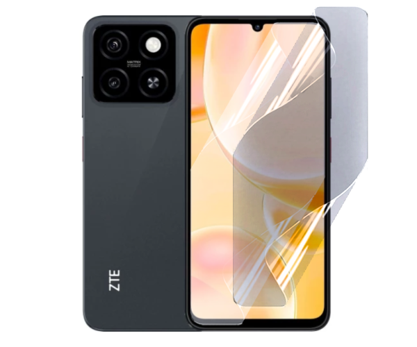 Противоударная гидрогелевая пленка Hydrogel Film для ZTE Blade A55, Transparent