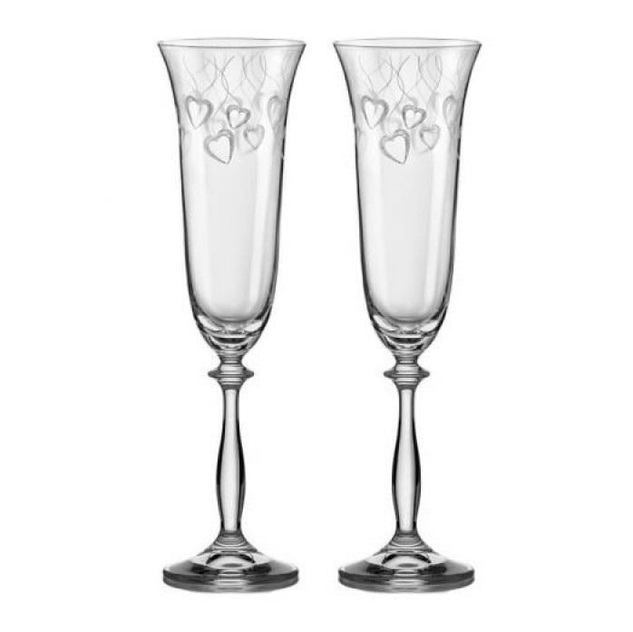 Набор бокалов для шампанского Bohemia Angela 40600/C5776/190 190 мл 2 шт.