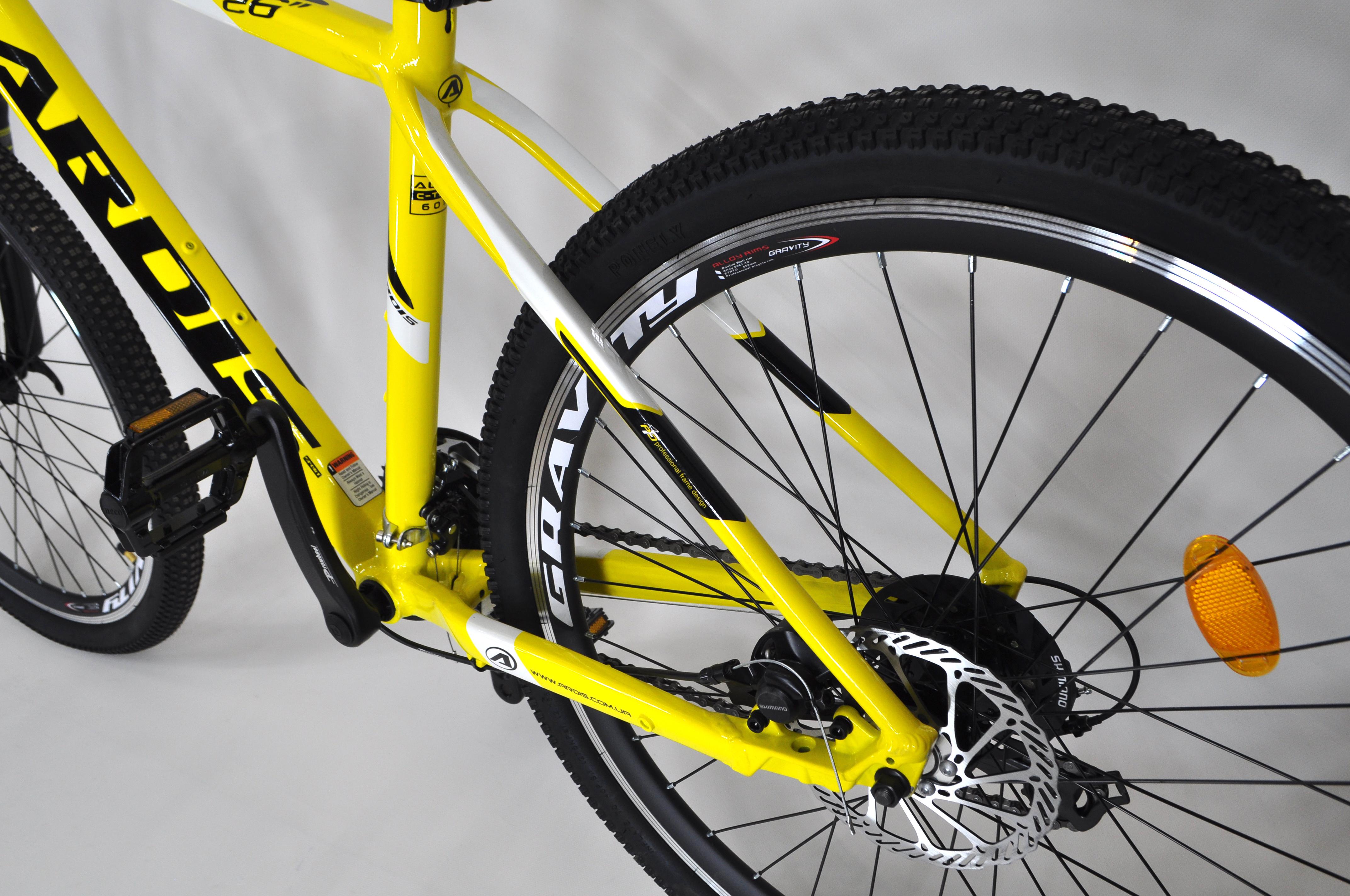 Велосипед 26" Ardis Extreme Eco МТВ AL 17,5" Желтый - фото 14