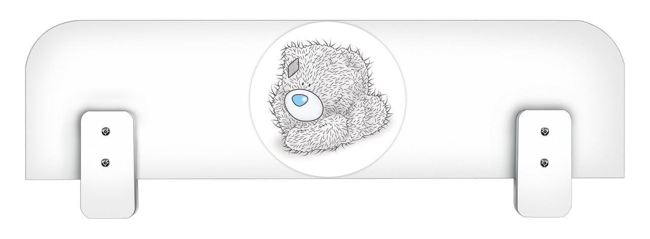 Бортик захисний МАКСІ-Меблі для ліжка Тедді під товщину бічній царги 26 мм Білий гладкий(12111)