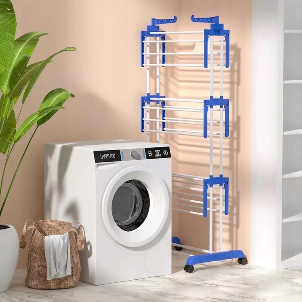 Сушилка многоярусная Garment rack with wheels для белья до 40 кг - фото 9