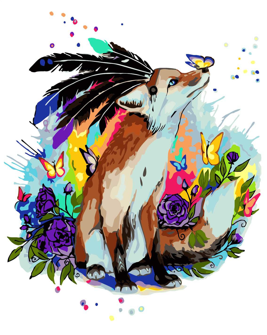 Картина по номерам Идейка "Защитник леса" 40х50 см (KH4018)