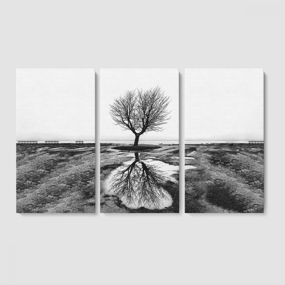 Модульная картина Malevich Store Отражение из трех частей 156x100 см (MK311624)