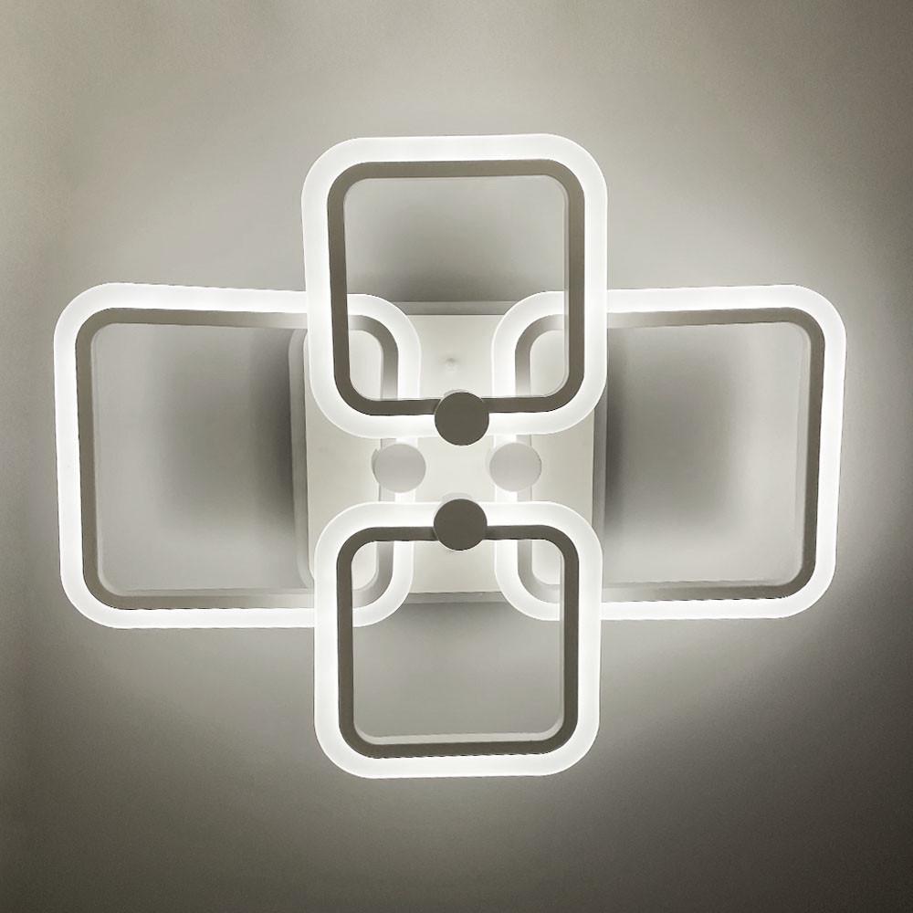 Люстра LED RGB на 2/2 рожка Белый (A 2503/2+2 WT) - фото 6