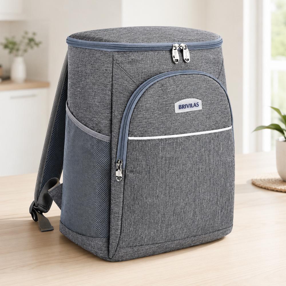 Рюкзак-холодильник 34x26x18 см Серый (03-R98907)