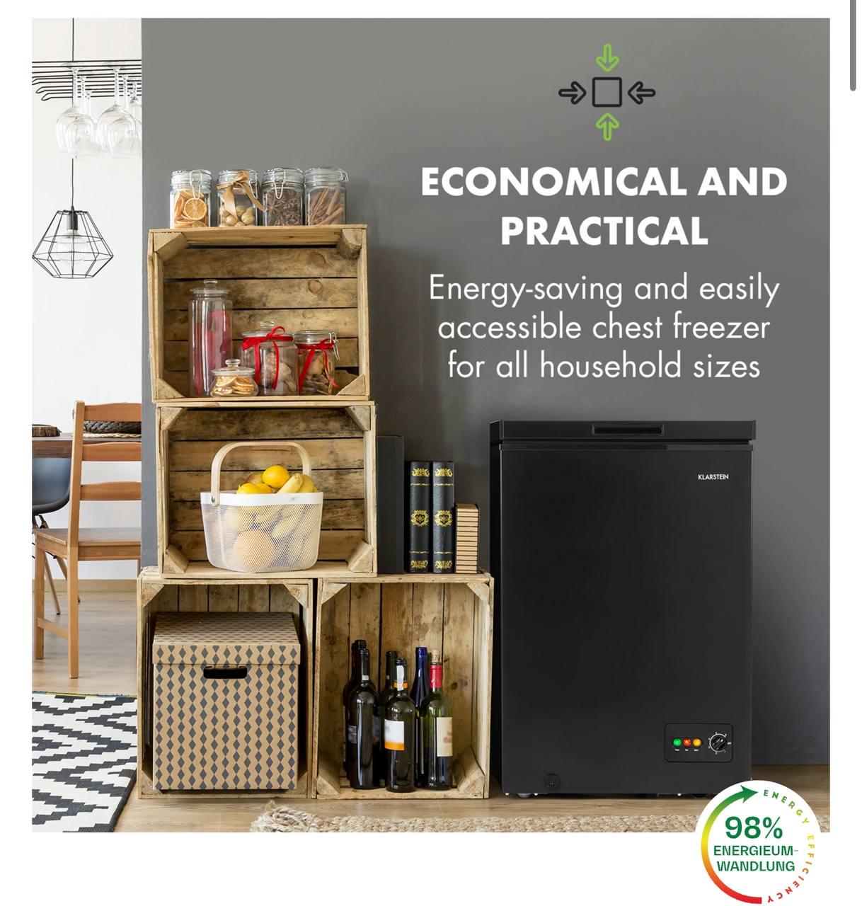 Морозильная камера KLARSTEIN Iceblokk 99 л (10045780) - фото 8