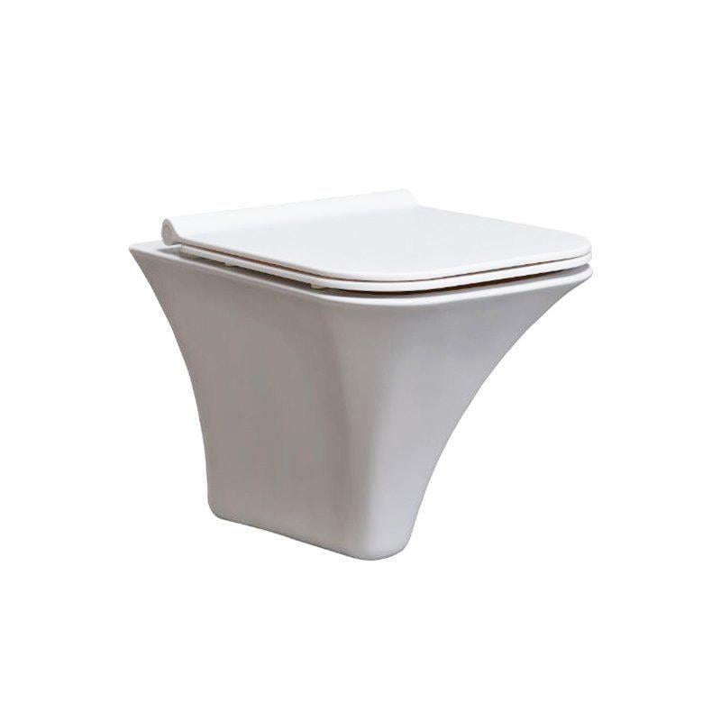 Подвесной унитаз Ege Vitrifiye Selge с крышкой Дюрапласт Soft Close Белый (54303) Подвесной унитаз Ege Vitrifiye Selge с крышкой Дюрапласт Soft Close Белый (54303)