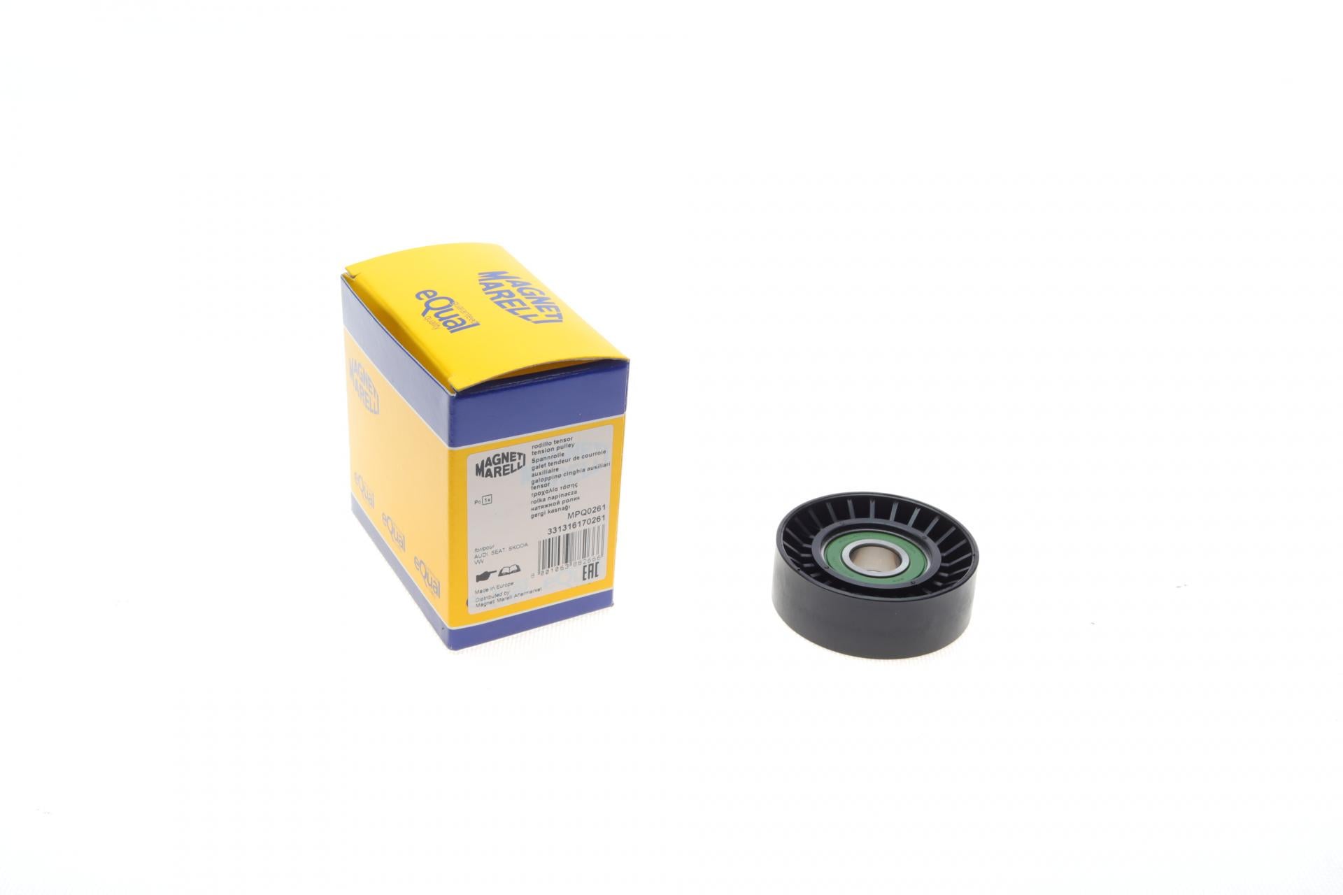 Ролик генератора MAGNETI MARELLI VW Caddy III 1.9 TDI/2.0 SDI 04-10 натяжной 70x24,5 мм MPQ0261 (331316170261 MAGNETI MARELLI)