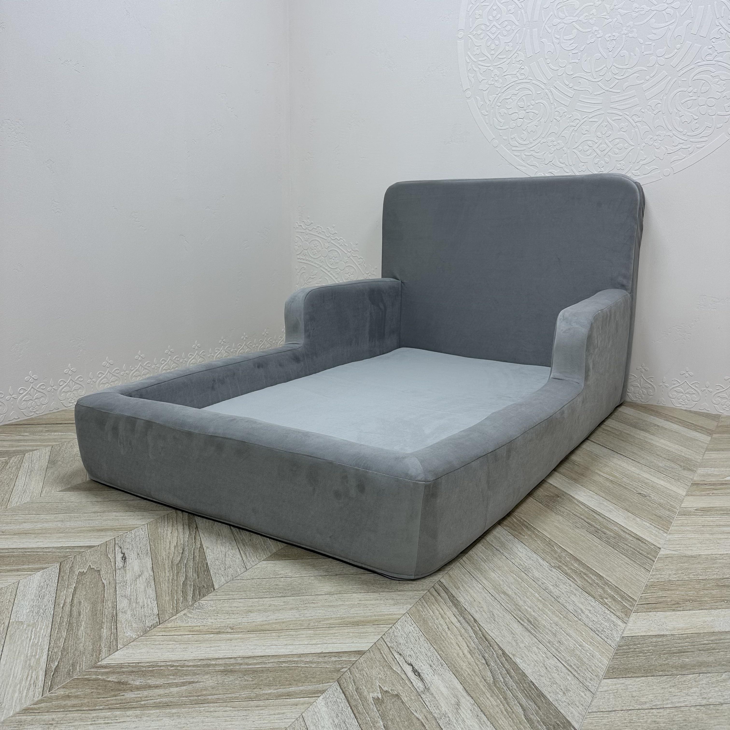 Безкаркасне дитяче ліжко Comfort Home велюрове 115х195 см