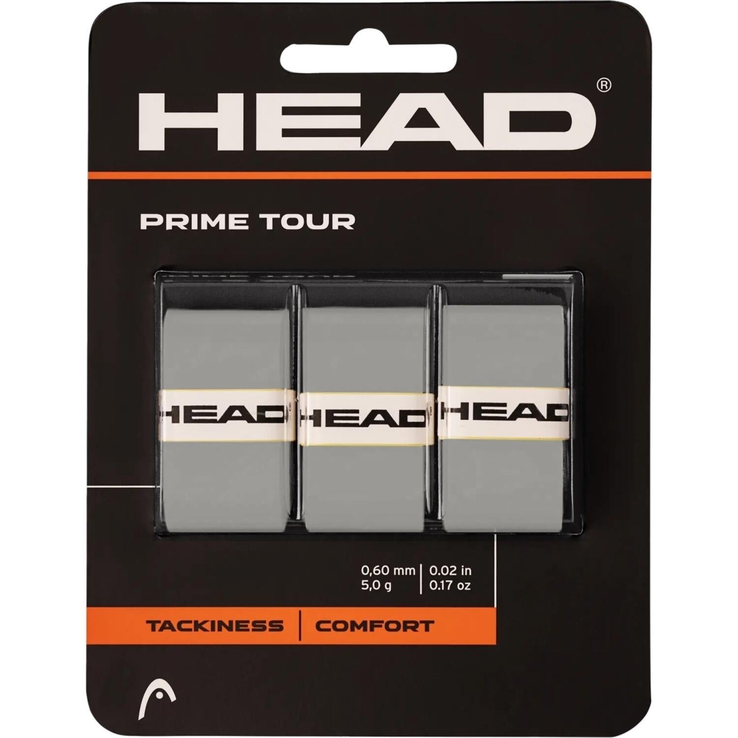 Обмотка для ракеток Head PRIME TOUR 3 шт. Серый (285-621 gr) Обмотка для ракеток Head PRIME TOUR 3 шт. Серый (285-621 gr)