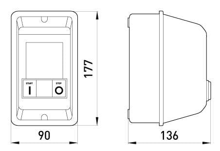 Контактор-пускач в оболонці E.NEXT e.industrial.ukq.12mb 12А 400 В (i0100002) - фото 2