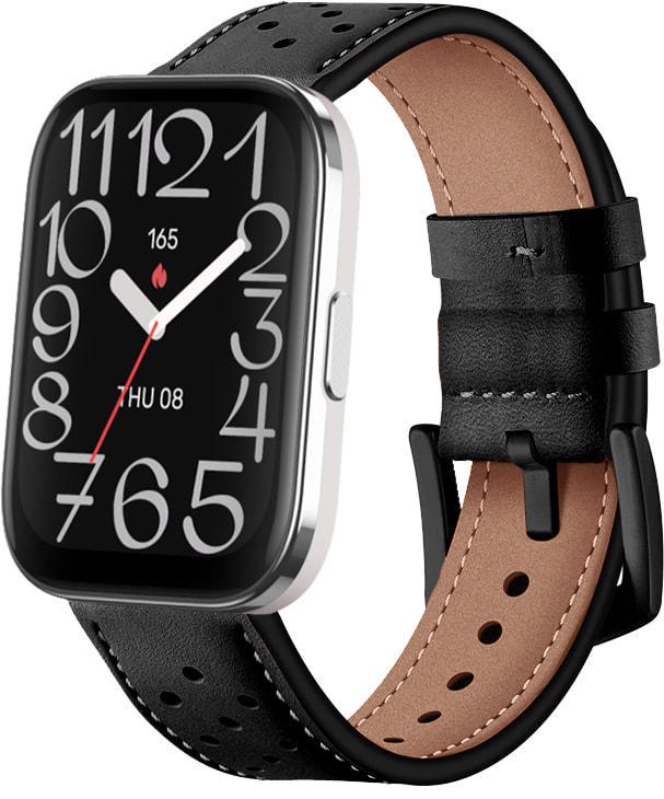 Ремешок кожаный Classico для Amazfit Bip 5 Unity Black (37076-2B) Ремешок кожаный Classico для Amazfit Bip 5 Unity Black (37076-2B)