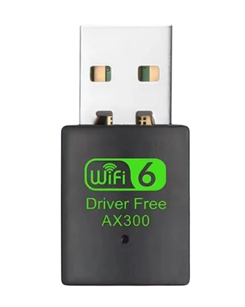 Адаптер USB WI-FI AX300 WI-FI6 двухдиапазонный USB Plug and play V2 (2964228240)