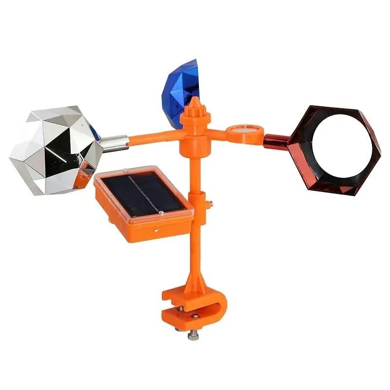 Отпугиватель птиц звуковой и световой на солнечной батарее визуальный зеркальный