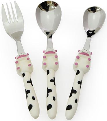 Набор детских столовых приборов Fissman Корова 3 пр. (FN-CY-3018)