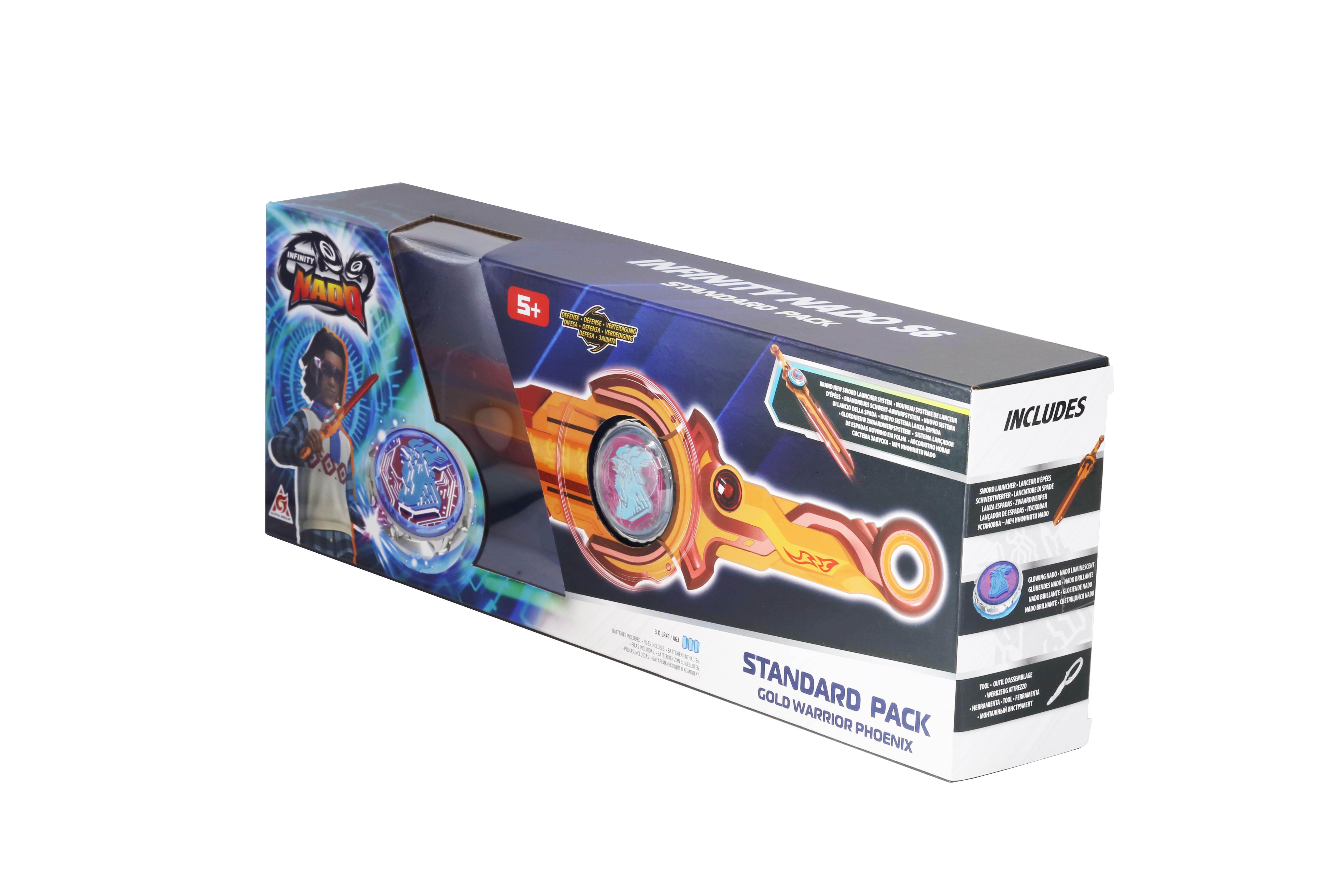 Волчок Infinity Nado VI Standard Pack Золотой Воин Феникс с LED подсветкой (EU654123) - фото 9