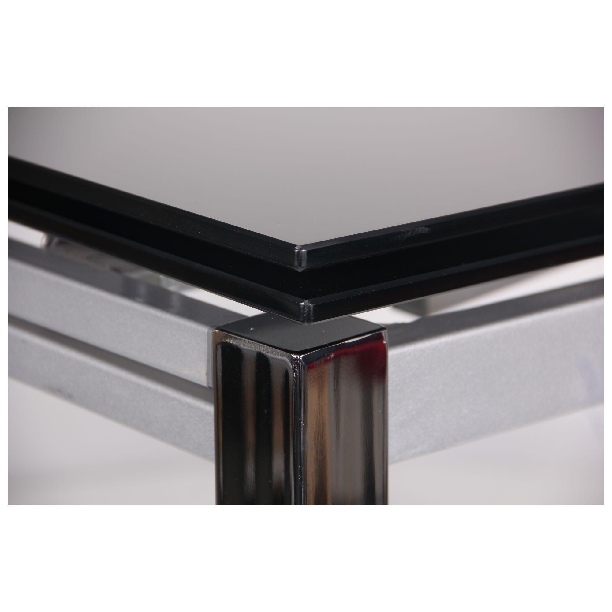 Стол обеденный AMF Holding Сандро 1100+600х750х700 раздвижной Хром/Черный - фото 8