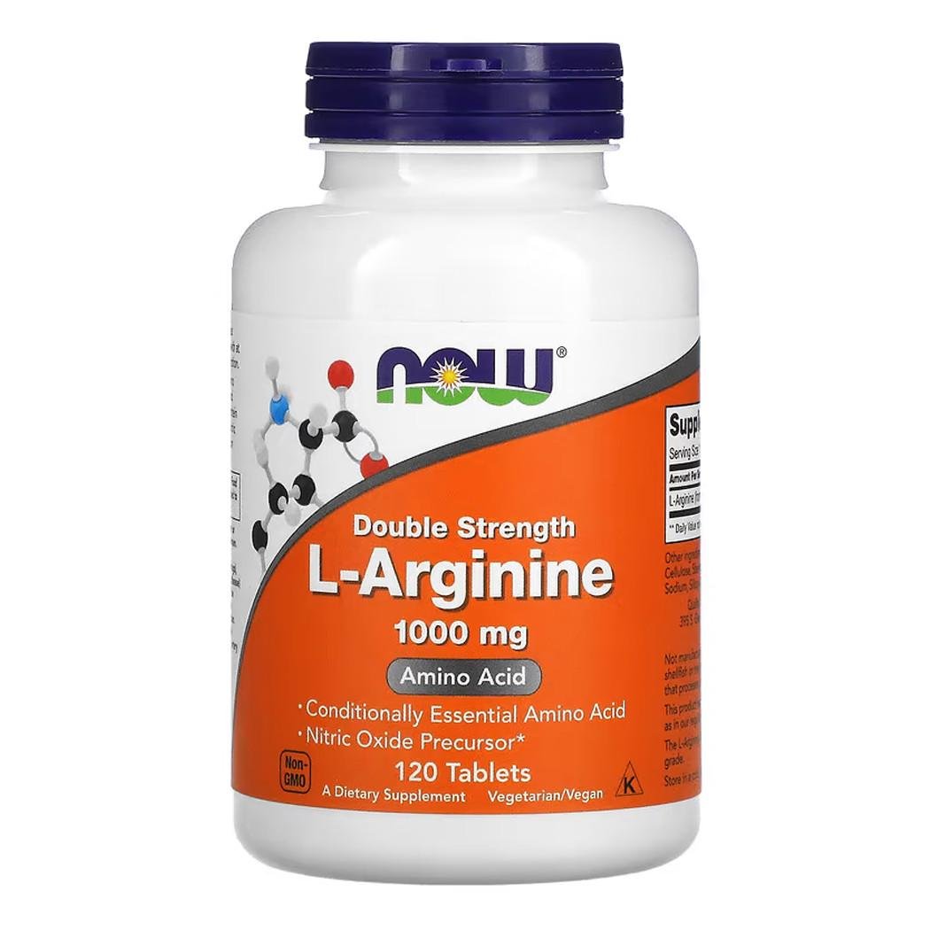 Аргинин NOW L-Arginine 1000 мг 120 табл. (06349-01)