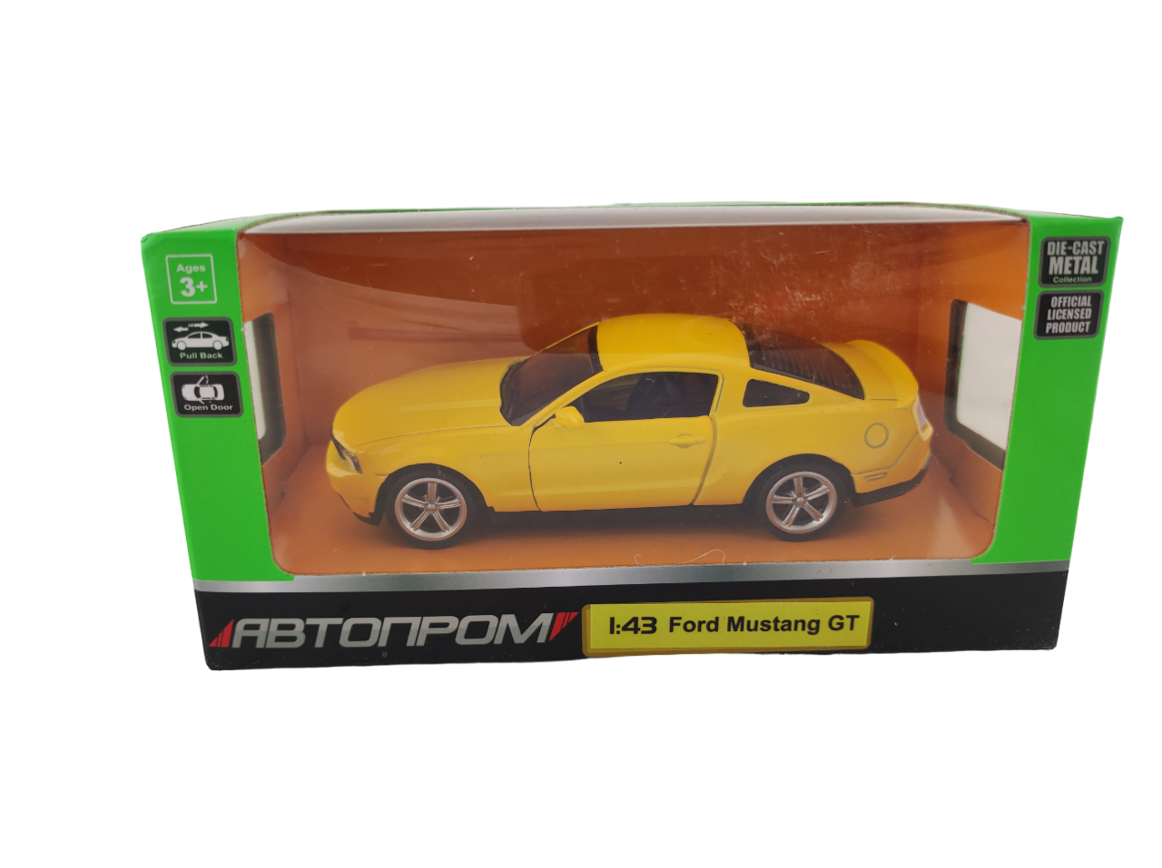 Машинка Ford Mustang GT Желтый (000023)