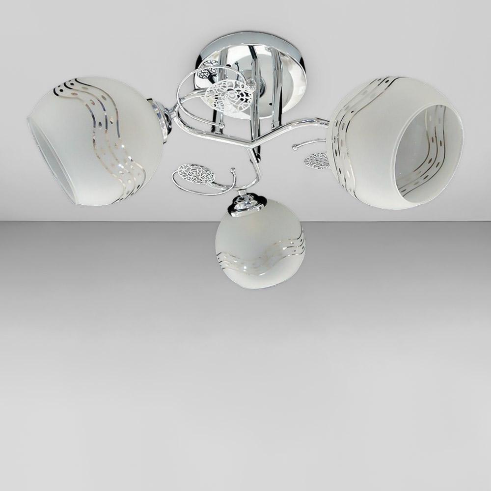 Люстра стельова Lighthouse SRS-19406/3 Хром/Білий 