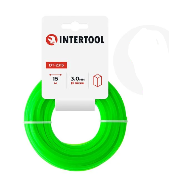 Лiска для тримера квадратна 3,0 мм x 15 м