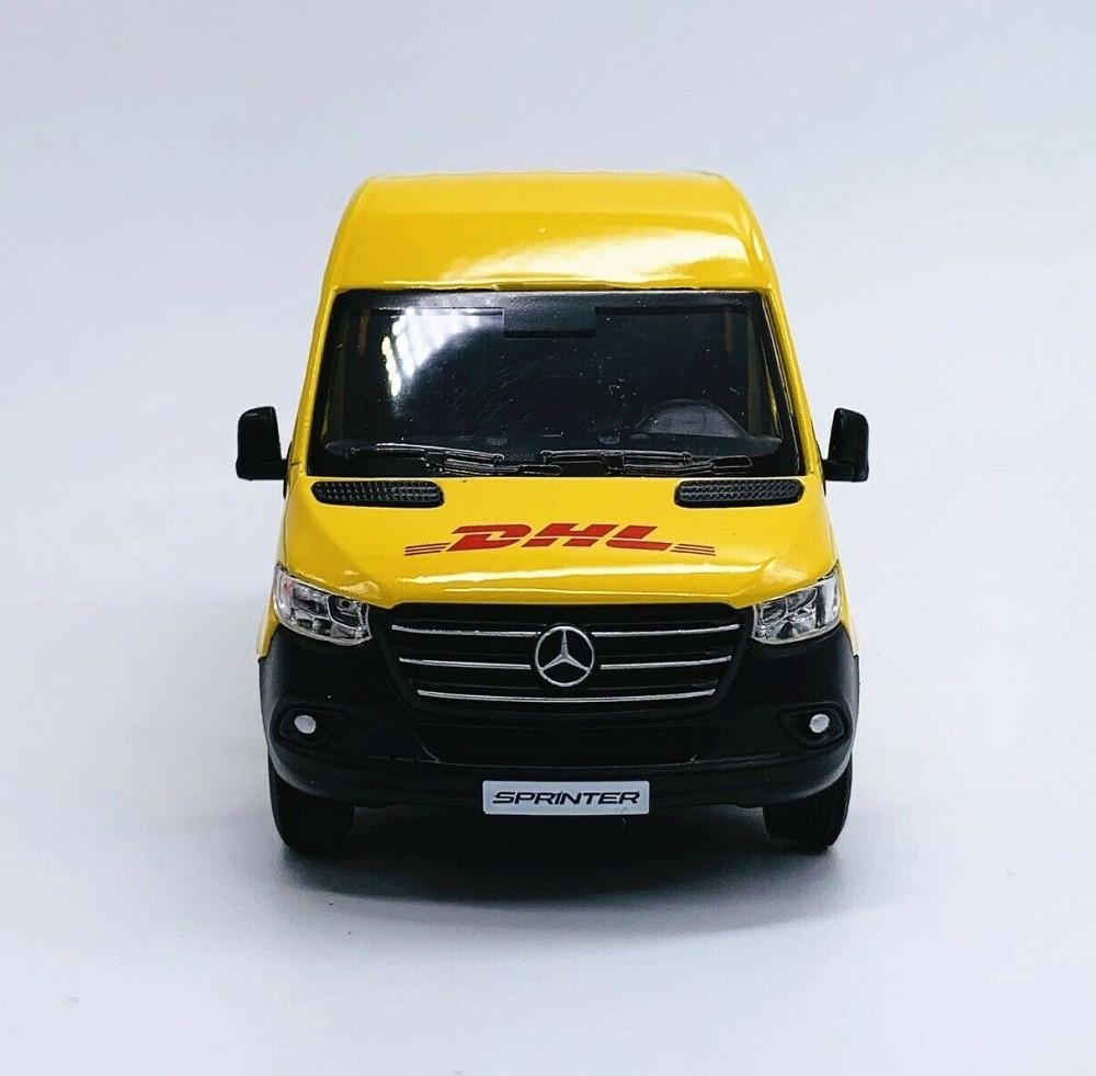 Іграшкова машинка металева Mercedes-Benz Sprinter DHL Edition Жовтий (28443357) - фото 3 Іграшкова машинка металева Mercedes-Benz Sprinter DHL Edition Жовтий (28443357) - фото 3
