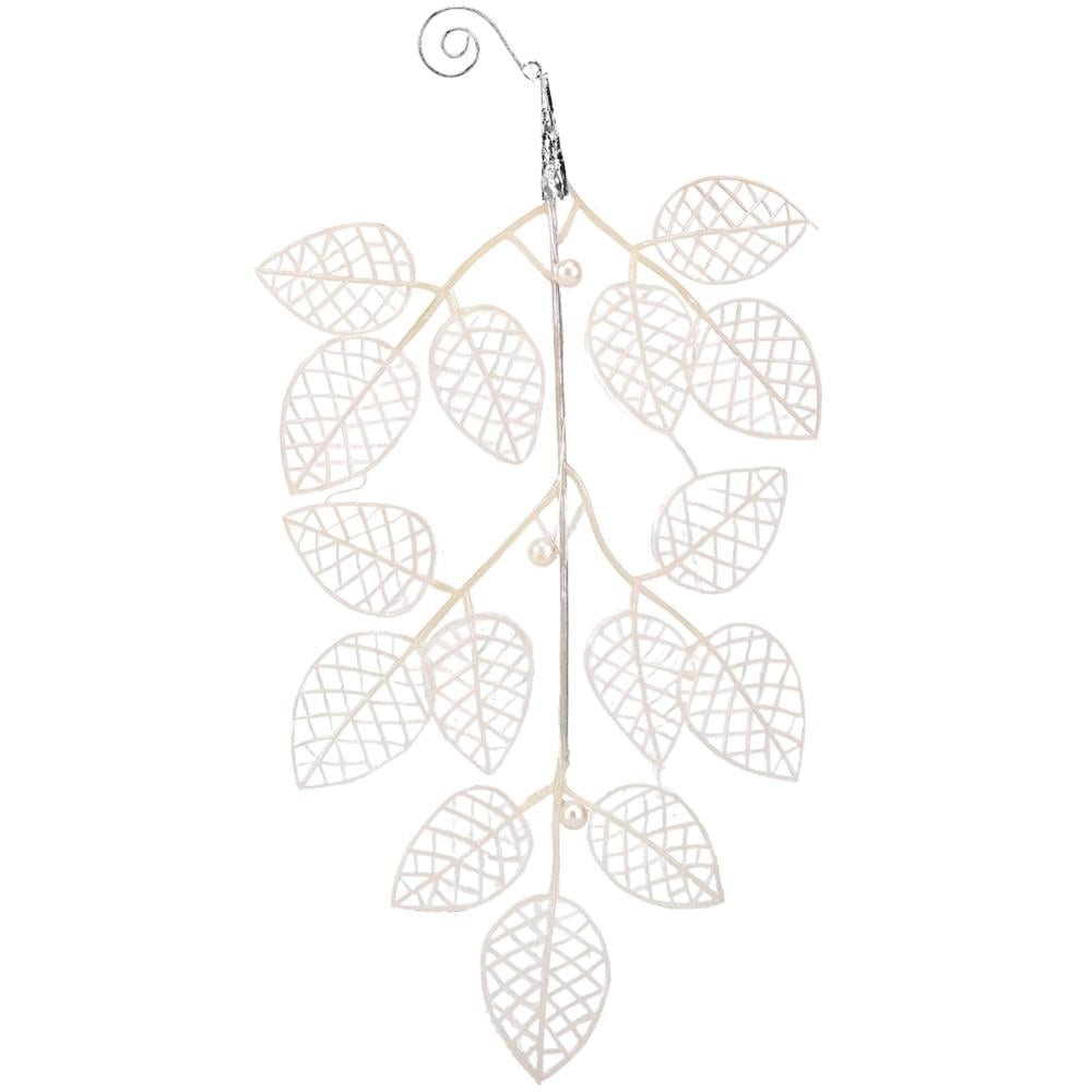 Игрушка на елку Elisey Снежная ветка 35 см Серебряный (NH-106-K-50)