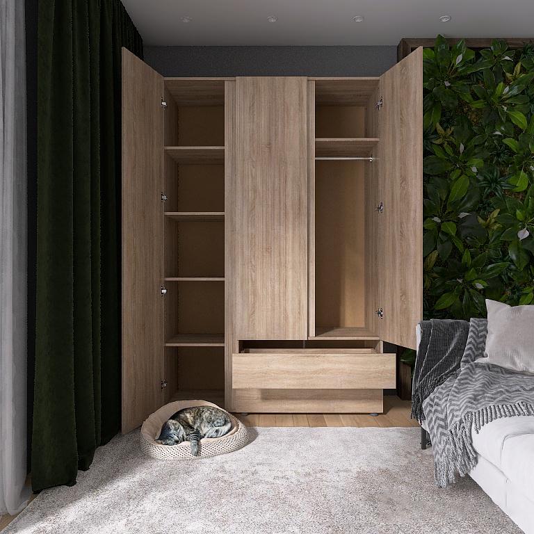 Шкаф Everest Лайт ШЛ-3 1365х500х2080 мм Сонома (11153) - фото 7