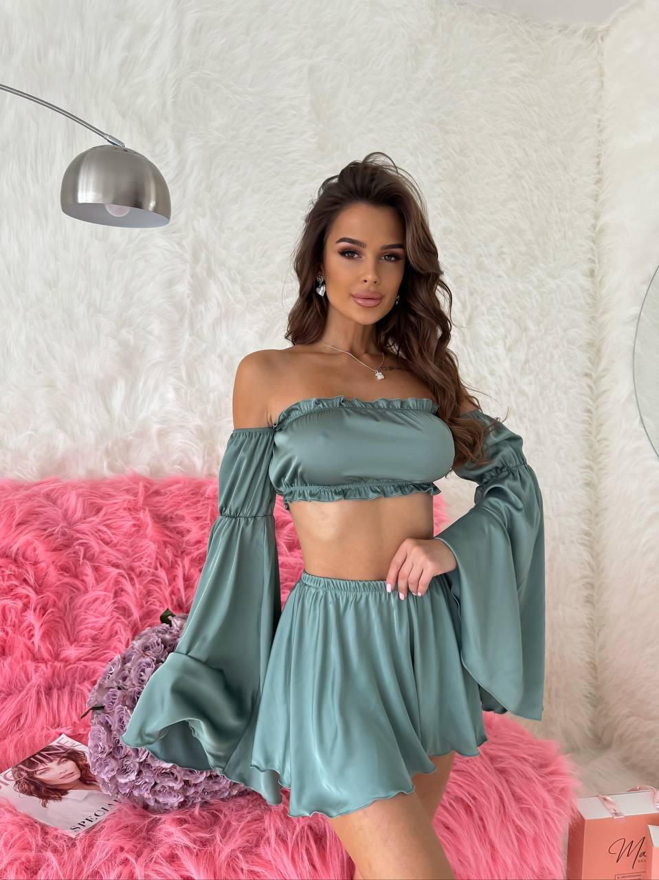 Пижама женская шелк/сатин р. 46-48 Фисташковый (С1031-746/С)