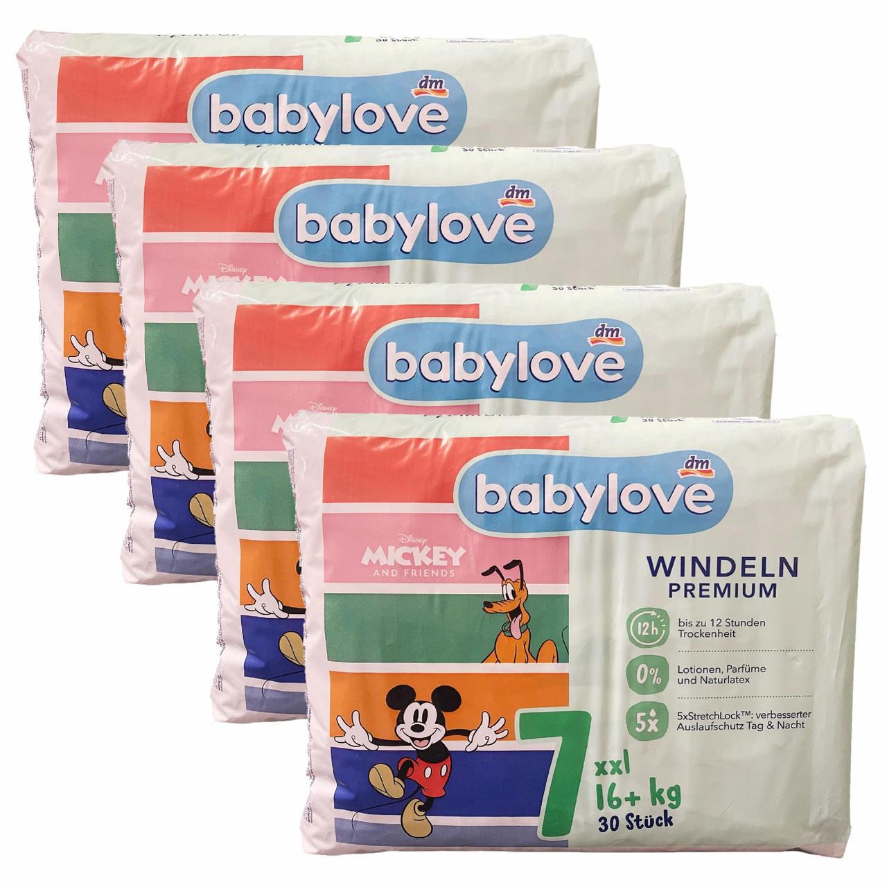 Підгузки Babylove Premium 7 xxl 16+ кг 120 шт. (2490086228)