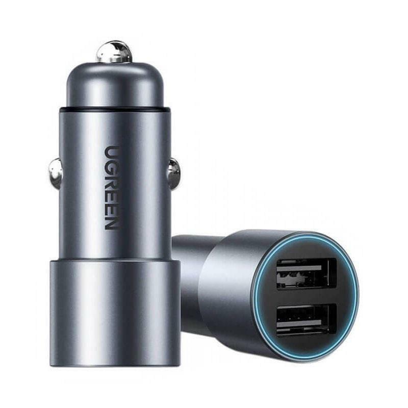 Автомобильное зарядное устройство UGREEN CD130 24W Dual USB-A Car Charger Gray (50592) - фото 2 Автомобильное зарядное устройство UGREEN CD130 24W Dual USB-A Car Charger Gray (50592) - фото 2