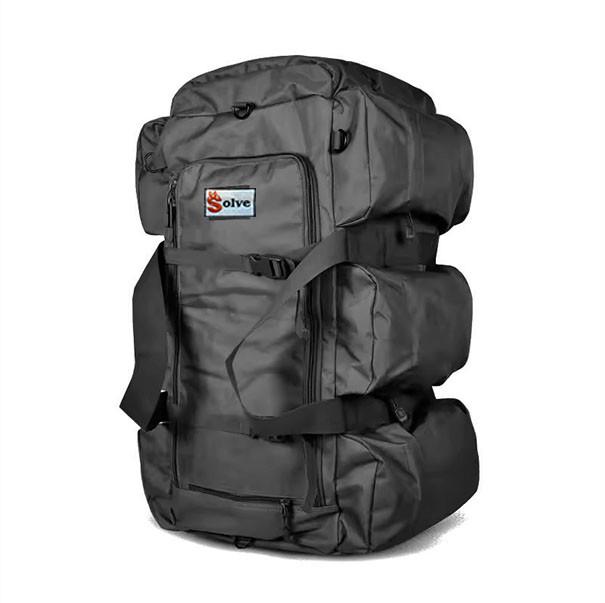 Сумка-рюкзак тактичний 2 в 1 Solve Bag 80 л 72 x 30 x 30 см Чорний (KT6002502)