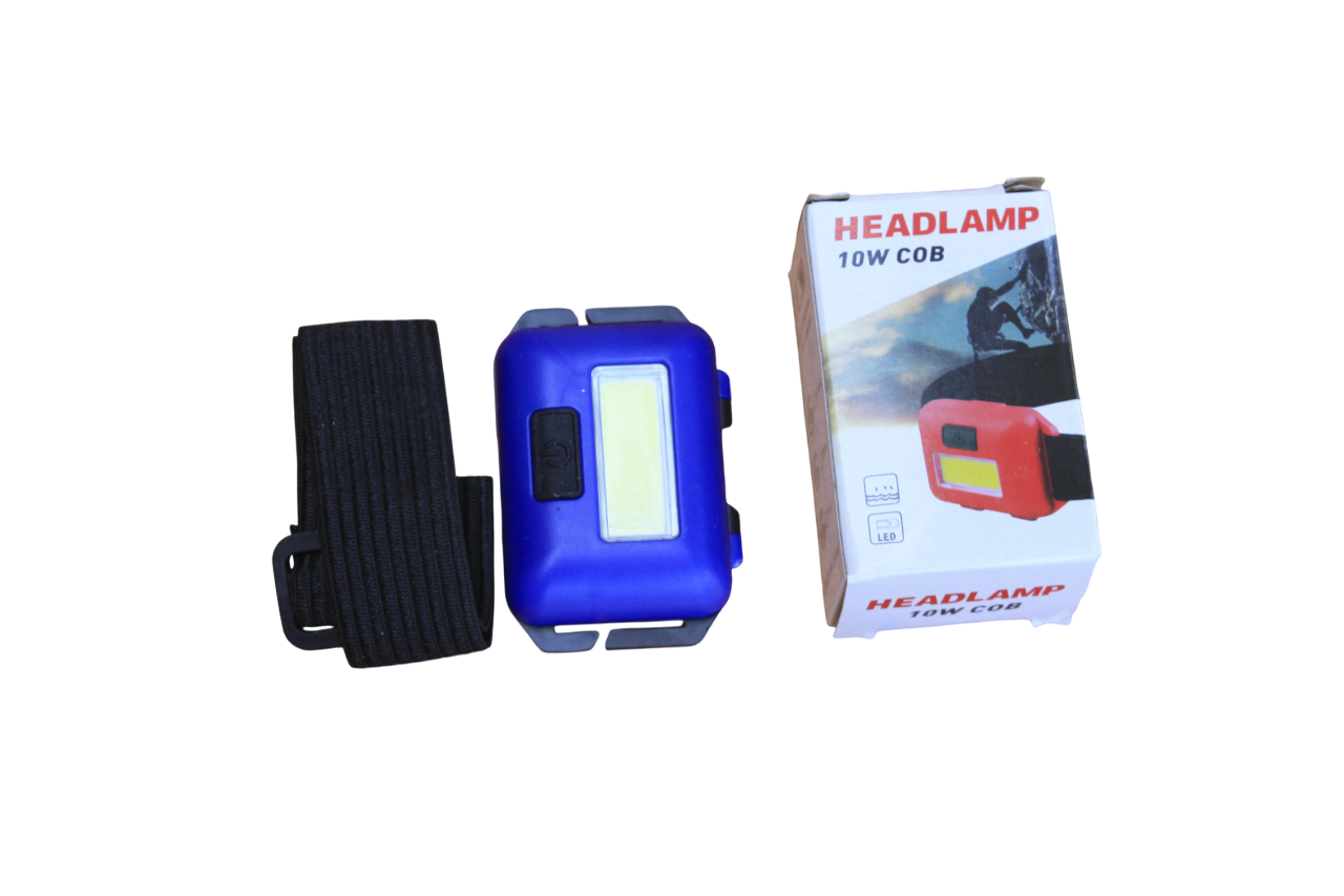 Фонарик налобный LED COB питания ААА