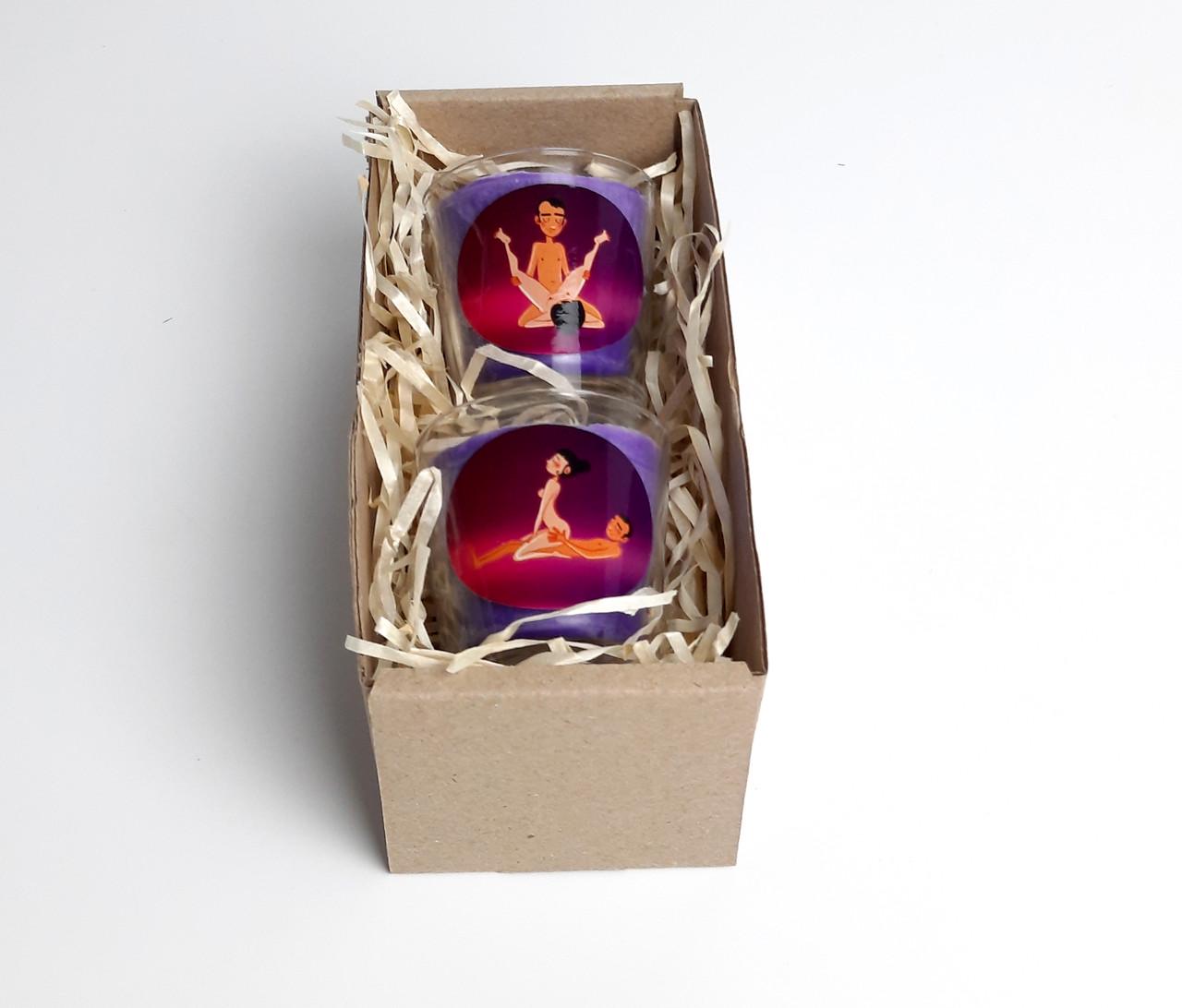 Набір романтичних свічок Камасутра 2 шт.