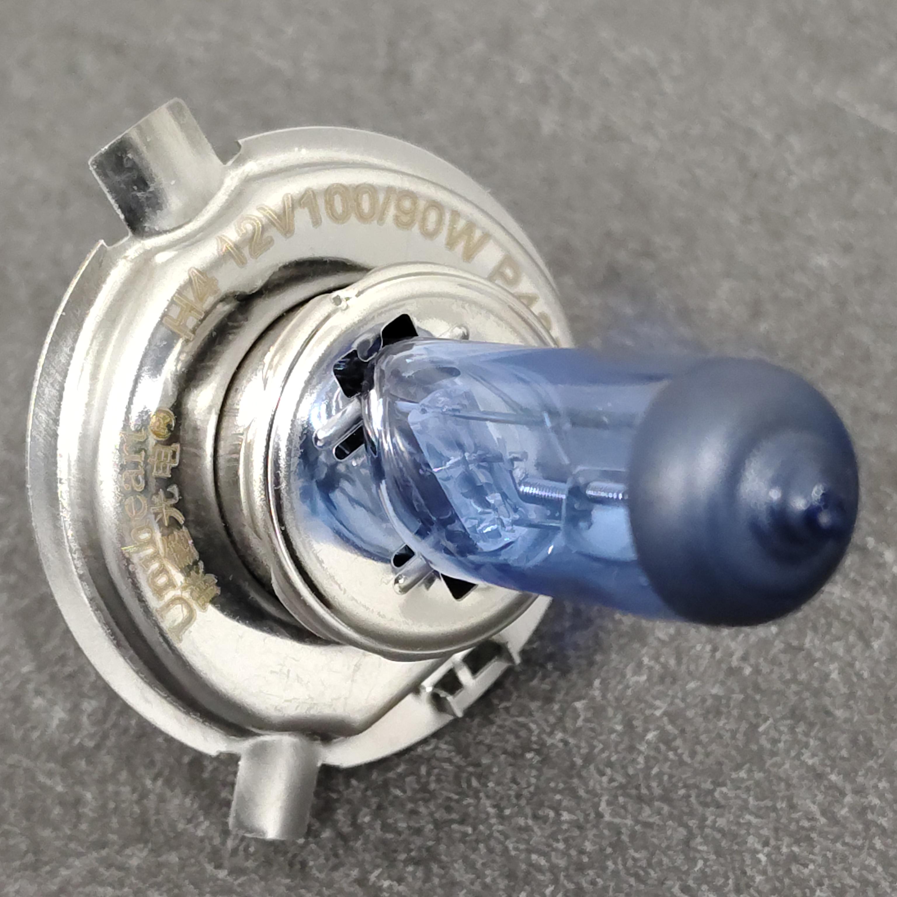 Автолампа Uniheart H4 P43T 12V 100/90W +50% Белый (618STORE3)