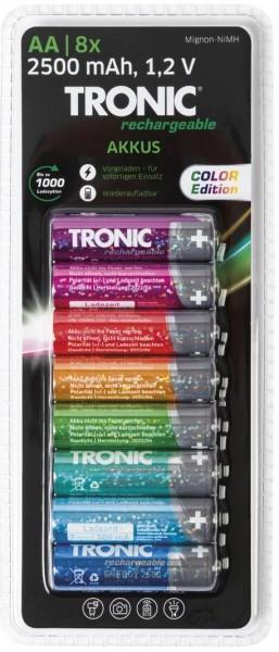 Батарейки акумуляторні Tronic Mignon AA NiMH 1,2V 2500 NiMh 8 шт. (4055332005250)