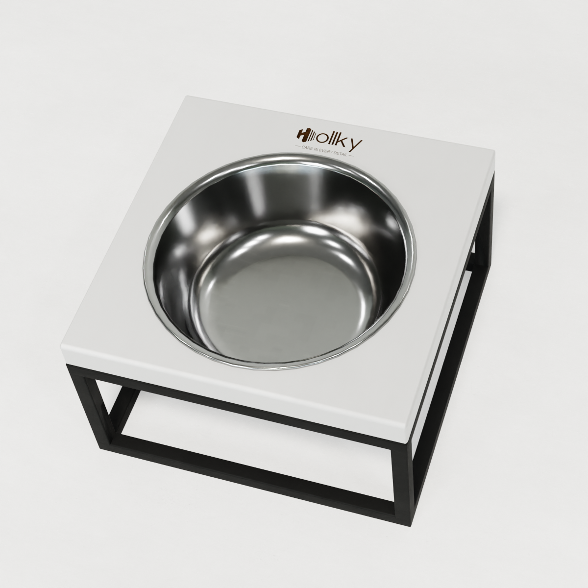 Миска на подставке для кошек и средних собак Hollky Base Solo M 0,8 л (M-212110-GRWH) - фото 5 Миска на подставке для кошек и средних собак Hollky Base Solo M 0,8 л (M-212110-GRWH) - фото 5