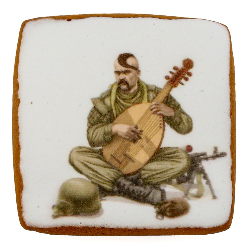 Пряник с принтом Крафт Печенье Патриотический Бандурист 45 г