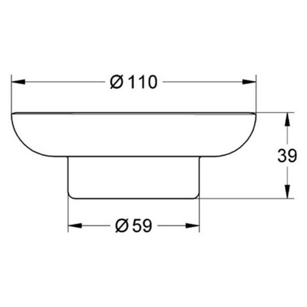 Мыльница Grohe Essentials 40368001 - фото 2