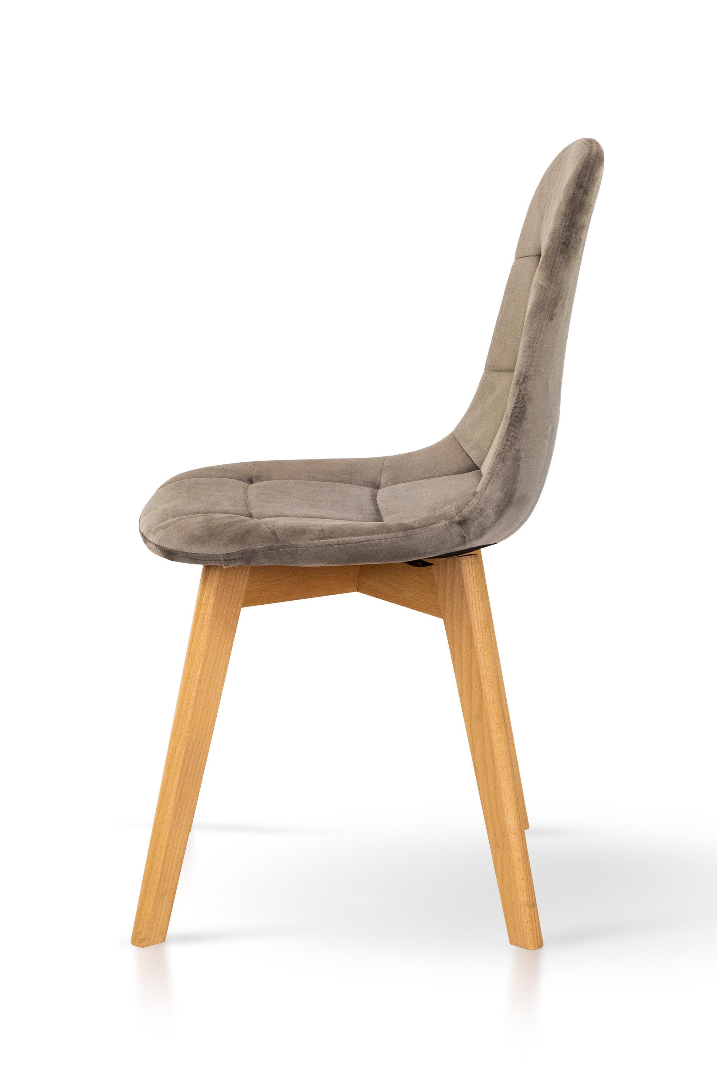 Стілець для кухні та вітальні Джастін Ірис велюр 460х840х500 мм Пісочний (GAА0054931) - фото 2 Стілець для кухні та вітальні Джастін Ірис велюр 460х840х500 мм Пісочний (GAА0054931) - фото 2