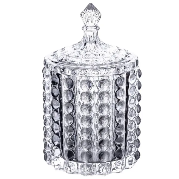 Конфетница из стекла в восточном стиле с крышкой (HP-4-105)