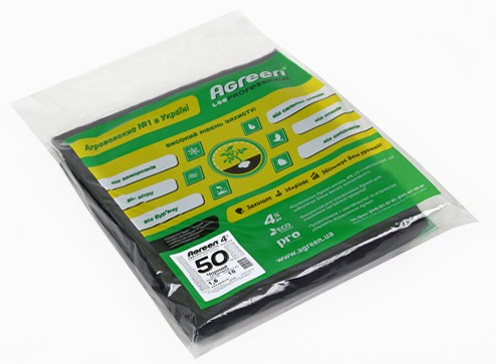 Агроволокно Agreen чорне 50 UV 1,6x10 м Чорний (000046006) Агроволокно Agreen чорне 50 UV 1,6x10 м Чорний (000046006)