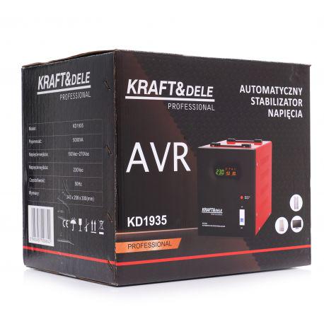 Стабілізатор напруги однофазний Kraft&Dele AVR 5 кВт 220 В клемне підключення - фото 2