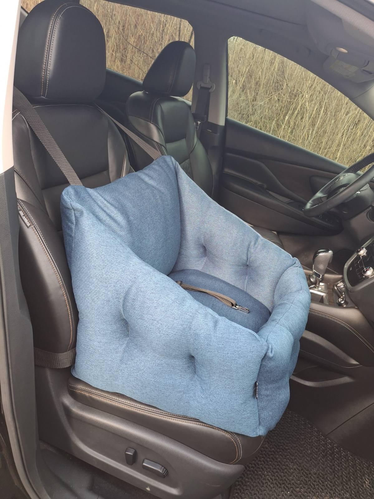 Крісло для собак в авто Huge and Tiny 50x45 см Синій (25590416) - фото 7 Крісло для собак в авто Huge and Tiny 50x45 см Синій (25590416) - фото 7